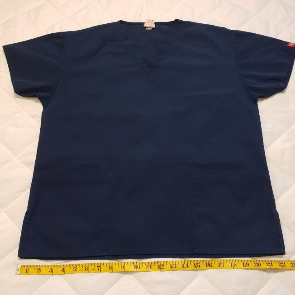 Dickies M Scrub Top- Navy Blue - Picture 4 of 9